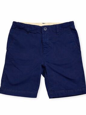 GAP Navy Blue Shorts Boys 12 Khaki Chino Preppy Summer Casual